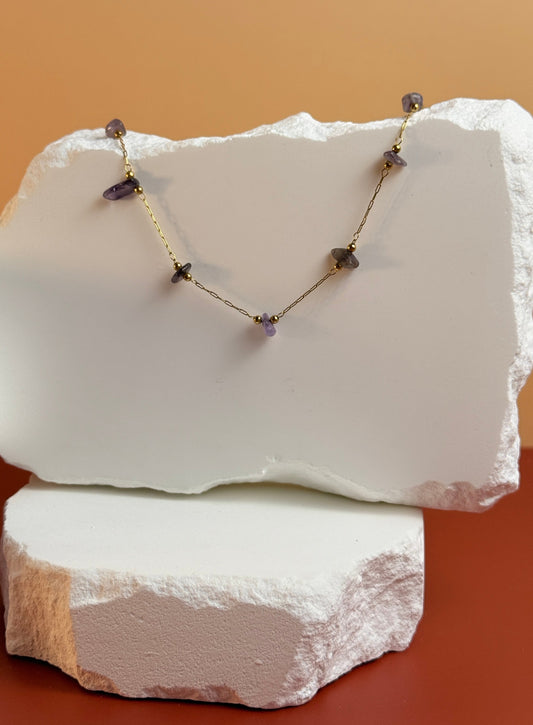 AMETHYST ANKLET